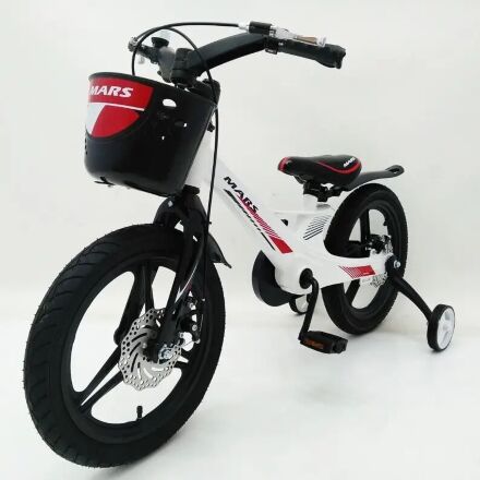 Дитячий двоколісний велосипед MARS-2 Evolution колеса 16 дюймів магнезиевая рама білий