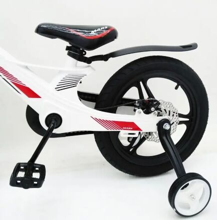 Дитячий двоколісний велосипед MARS-2 Evolution колеса 16 дюймів магнезиевая рама білий