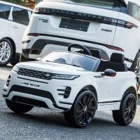 Дитячий двомісний електромобіль Джип M 4418EBLR-1 Land Rover шкіряне сидіння, MP3, SD, USB / білий