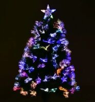 Новорічна ялинка сосна штучна розбірні висота 90 см C 29328 з Led підсвічуванням 80 гілок зелена