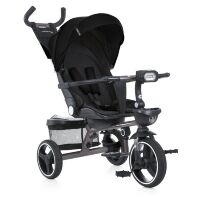 Дитячий триколісний велосипед-коляска TURBOTRIKE MT 1003-1 поворотне сидіння, складне кермо, чорний