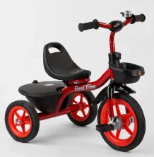 Дитячий триколісний велосипед Best Trike BS-1788 на гумових колесах / колір червоний