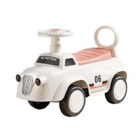 Дитяча машинка каталка-толокар M 6023-13 з музикою та підсвічуванням бежевий