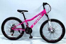Спортивний велосипед 24 дюйми Corso STARK SK-24704 Saiguan 21 швидкість рожевий