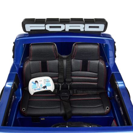 Дитячий електромобіль Ford шкіряне сидіння M 4174EBLRS-4 автопокраска синій
