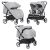 Коляска прогулочная CARRELLO Connect CRL-5502/1 Rock Gray для двійні c перенесенням