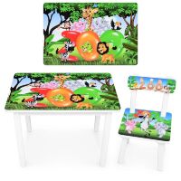 Дитячий стіл зі стільчиком Bambi BSM2K-33 Зоопарк**