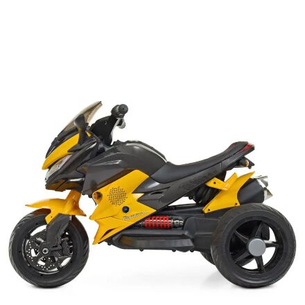 Дитячий електромобіль мотоцикл трицикл Bambi M 4274EL-6 BMW жовтий **