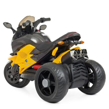 Дитячий електромобіль мотоцикл трицикл Bambi M 4274EL-6 BMW жовтий **