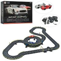 Іграшковий гоночний автотрек 51460 з двома машинами на радіоуправлінні від мережі світиться
