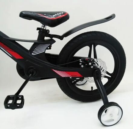 Дитячий двоколісний велосипед MARS-2 Evolution колеса 16 дюймів магнезиевая рама чорний