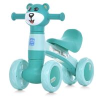 Дитяча каталка толокар M 5762-5 "Ведмедик" з музикою та світлом, зелена
