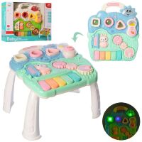 Розвиваючий музичний дитячий ігровий Столик 2в1 999G-H Центр з музикою і світловими ефектами