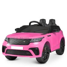 Дитячий двомісний електромобіль джип Bambi M 4841EBLR-8 Land Rover на ЄВА колесах / музика світло MP3 РОЖЕВИЙ*