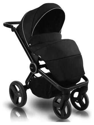 Коляска 2 в 1 Bexa Fresh FR-2 чорний (геометричні візерунки) - чорний прогулянковий блок