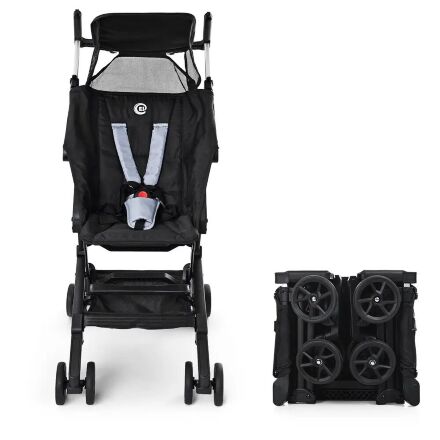 Дитяча прогулянкова коляска El Camino ME 1033 QWERTY Black чорний**