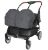 Коляска прогулочная CARRELLO Connect CRL-5502/1 Serious Black для двійні c перенесенням