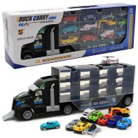 Дитяча іграшка Трейлер-перенесення з набором машинок (12 штук) P858-A