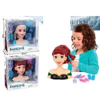 Лялька-манекен красива для дівчинки для зачісок Frozen LK1043-1 Холодне серце Ельза і Анна 2 види