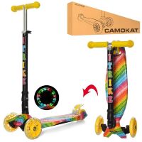 Самокат дитячий складаний iTrike JR 3-003-1-B MAXI 8 кольорів принт