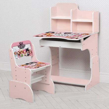 Дитяча парта растишка Bambi B 2071-20 Париж рожевий
