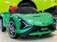 Дитячий одномісний електромобіль M 5859EBLR-5 Lamborghini Sian шкіряне сидіння, 4 мотори, MP3, USB, зелений