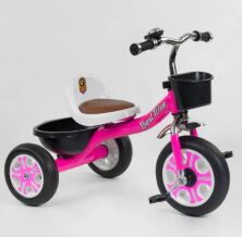 Дитячий триколісний велосипед для дівчинки Best Trike LM-2806 на піно колесах / колір рожевий