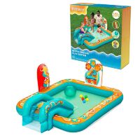 Надувний ігровий центр басейн дитячий BESTWAY 53164 Ретро з гіркою