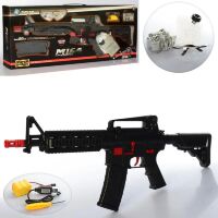 Пластиковий іграшковий автомат M16-4+ на радіокеруванні Водяні кулі + Окуляри / на акумуляторі