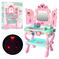 Дитячий туалетний столик, трюмо для дівчинки 3316 з аксесуарами / Дзеркало проявляється картинка / музика світло**