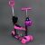 Самокат дитячий триколісний Scooter 4в1 S 00039, малиновий ***