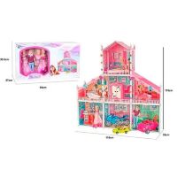 Дитячий ляльковий будиночок 66925, 3 поверхи, 4 ляльки**