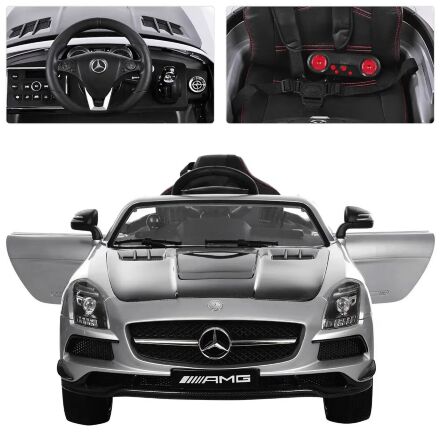 Дитячий електромобіль Mercedes Benz SLS M 2760EBLRS-11-2 срібло