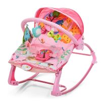 Дитячий шезлонг-качалка Bambi PK-306-8 рожевий ***