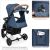Коляска прогулочная El Camino ME 1011L ZETA Denim Blue синій**