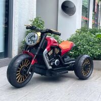 Дитячий електромотоцикл-трицикл M 5048EL-3 MP3, USB, AUX, світлові та звукові ефекти / червоний