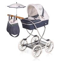 Коляска для ляльок DeCuevas 80237 Лялькова коляска із сумкою й парасолькою серії ТОП-Колекшн