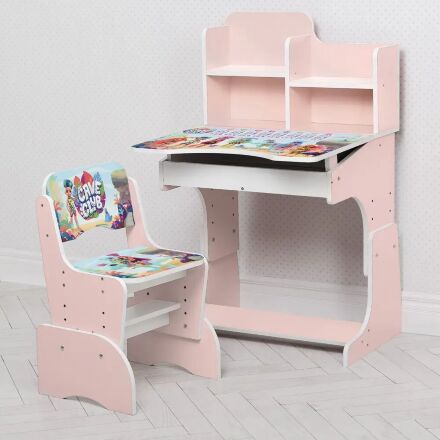 Дитяча парта растишка Bambi B 2071-20 Париж рожевий