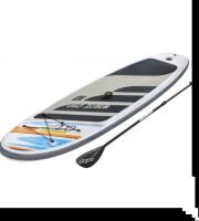 SUP-борд Надувна дошка для плавання/серфінг з веслом Bestway 65342 White Cap Set 305x84x12 см SUP-борд Надувна дошка для плавання/серфінг з веслом Bestway 65342 White Cap Set 305x84x12 см