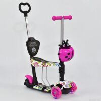 Самокат 5в1 А 24979 - 69080 Best Scooter АБСТРАКЦІЯ, колеса PU світяться ***
