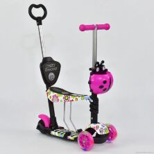 Самокат 5в1 А 24979 - 69080 Best Scooter АБСТРАКЦІЯ, колеса PU світяться ***