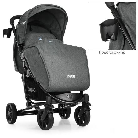Коляска прогулочная El Camino ME 1011L ZETA Denim Gray сірий**