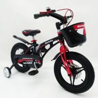 Дитячий двоколісний велосипед MARS-14 колеса 14 дюймів магнезиевая рама чорний