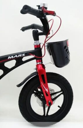 Дитячий двоколісний велосипед MARS-14 колеса 14 дюймів магнезиевая рама чорний