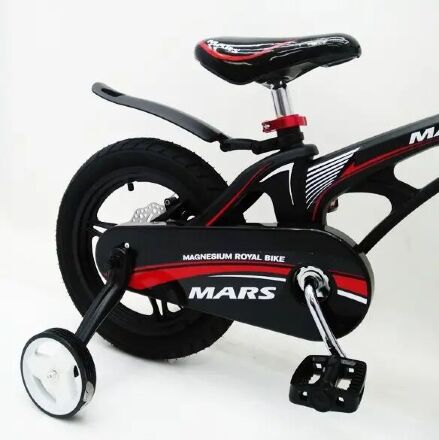 Дитячий двоколісний велосипед MARS-14 колеса 14 дюймів магнезиевая рама чорний