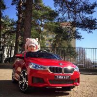 Дитячий одномісний електромобіль Легковий автомобіль JJ2164EBLR-3 BMW ліцензійний / червоний