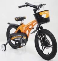 Велосипед дитячий двоколісний MARS-16 дискові гальма колеса 16 дюймів помаранчевий