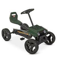 Дитячий педальний карт c EVA колесами Bambi kart M 4284E-10 темно-зелений**
