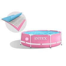 Дитячий каркасний круглий басейн INTEX 28290 розмір 244-76см об'єм 2843л