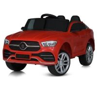 Дитячий одномісний електромобіль машина Mercedes M 6015EBLR-3 зі шкіряним сидінням червоний